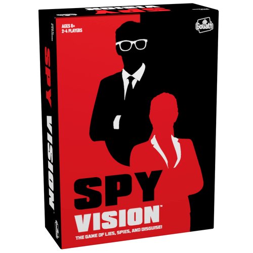 Goliath Spy Vision - Arrest The Spies Using Spy Revealing Glasses, Strategy Board Game - Ages 8 and Up, 2-4 Players , Black