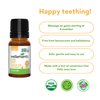 Wellements Organic Baby Tooth Oil | Soothing Massage Oil for Tiny Gums, Helps Make Teething Happy, Made with Safe and Effective Certified Organic Ingredients | 0.5 Fl Oz. 4 Months +