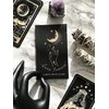 Shores Of Moon Luna Somnia Tarot Deck with Guidebook & Box - 78 Cards Complete Full Deck Starry Dreams Celestial Astrology Witchy Black Divination Tool