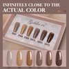 gelike ec Brown Gel Nail Polish Set, Nude Brown Gel Polish 2024 Gel Nail Polish Colors Neutral Nail Polish Kit Soak Off Gel Polish Nail Art DIY Gift for Girls Women