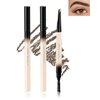 Eyebrow Pencil-2Pcs Dark Brown Retractable Eye Brow Pencil with Brow Brush,Long-Lasting Waterproof Eyebrow Tint Pen,Eyebrow Pencil for Fill & Sculpt Brow,Create Natural Eye Brow Makeup for Women-03