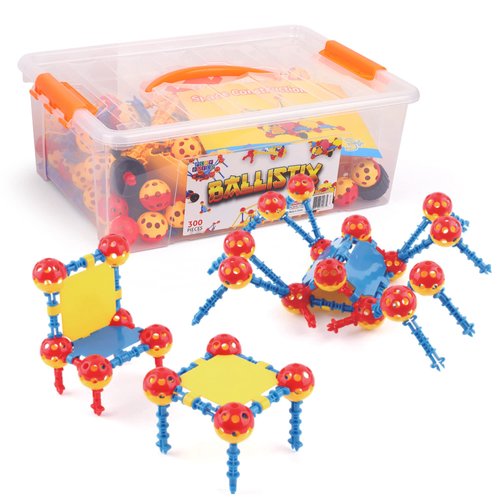 Play Build STEM Building Toys, 300 Piece Stem Learning Toy Kits for Kids Creative & Educational Building Blocks for Boys & Girls Ages 3+