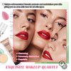 Color Changing Full Coverage Liquid Foundation Makeup Gift Set,Moisturizing BB Cream for Women,Flawless Loose Setting Powder Face Primer Base Makeup Kit With Makeup Sponge