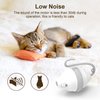 NADESSA Interactive Cat Toy Mouse, Automatic Cat Toys with LED Lights Feathers