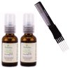 HOLISTIX by Retro Hair, Lite Oil Treatment, Made with Pure ARGAN OIL, Light Hair Serum (w/Sleek Premium Carbon Teasing Comb) Holistic Moroccan Morocco (1.0 oz (PACK OF 2))
