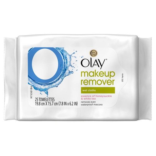 Olay Make-Up Remover Towelettes 25 Count White Tea (3 Pack) by Olay