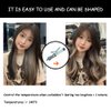 Clip in Hair Extensions 22inch Long Straight Grey Clip on Hairpieces Party Highlights Synthetic Hair for Women Girls 4Packs (State Grey)
