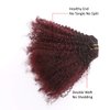 Loxxy Kinkys Clip In Hair Extensions 4A 4B Afro Kinky Clip In Virgin Natural Hair Clip In Extensions Ombre Afro Clip In Hair Extensions For Black Women Full Head Kinky Clip In #1b/99j AC 16 Inch