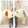 ERDAO Dog Plush Pillow, Soft Dog Stuffed Animals Toy Dog Plushie Body Pillow Gifts for Kids Girls Boys (Gray, 17.7 inch)
