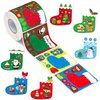 ANGOLIO 300PCS Christmas Stockings Scene Roll Make Your Own Christmas Stockings Stickers Craft Mix and Match DIY Sticker for Xmas Hoilday Party Favors Kid Sticker Game Classroom Reward Supply