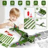 BESTYMXY Model Airplane, Erector Set 1:32 Scale Airplane Model Metal Toys, STEM Projects for Kids Ages 8-12, DIY Education Airplane Metal Model Kits