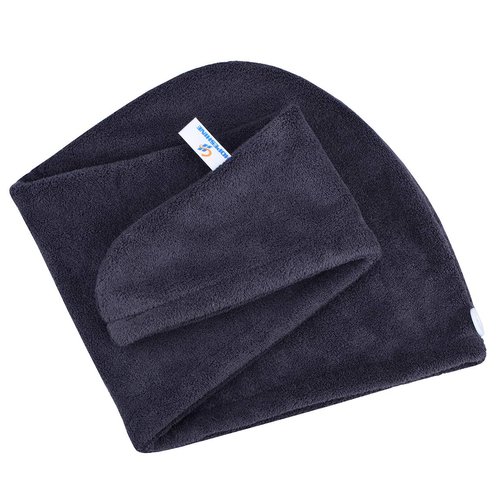 HOPESHINE Hair Drying Towel Twist Women's Soft Shower Microfiber Towels for Hair Turban Wrap Fast Drying Ultra Absorbent Cap Great Gift for Women (3-Pack Dark Grey+Grey+ Sky Blue)