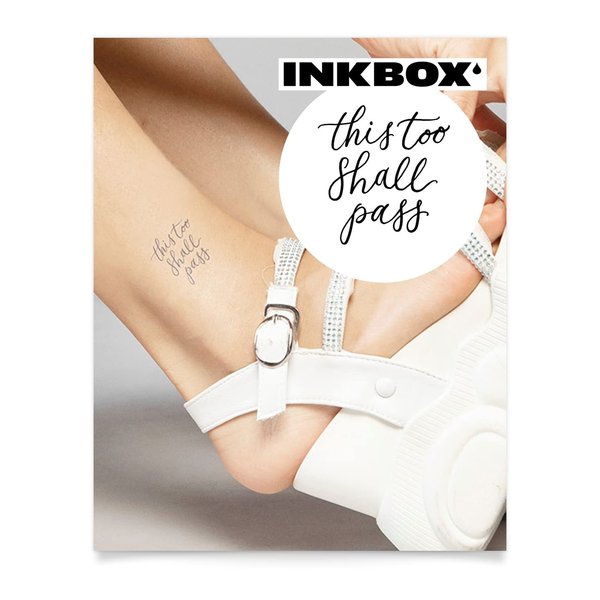 Inkbox Temporary Tattoos, Semi-Permanent Tattoo, One Premium Easy Long Lasting, Water-Resistant Temp Tattoo with For Now Ink - Lasts 1-2 Weeks, Live in Hope, 2 x 2 in