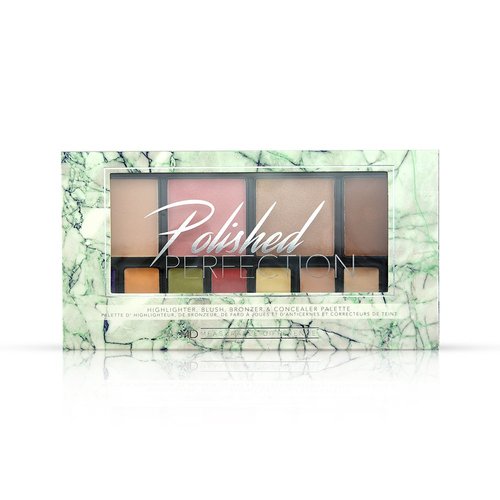 Measurable Difference Polished Perfection Highlighter/Blush/Bronzer/Concealer Palette, 0.33 Pound