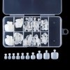 YIMART 100Pcs Fake Toenail Tips Set Nail Art Toe Decoration Full Cover False Toe Nail Tips for DIY Salon Foot Manicure Sticker Tools (Natural With Box)