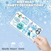 100 PCS Winter Onederland 1st Birthday Party Decorations Favors Supplies Blue Snowflake Snowman Winter Temporary Tattoos Stickers Gifts For Girls Boys Classroom School Prizes Reward