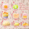 Mochi Squishy Toys Set, Random 8 Pack Mini Mochi Party Favors for Kids, Kawaii Squishy Toy Stress Relief Toys, Goodie Bags Fillers with Storage Box, Classroom Prizes