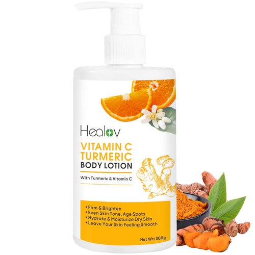 Turmeric Lotion for Dark Spots – Natural Skin Brightening Body Lotion – Turmeric Face Cream to Cl...