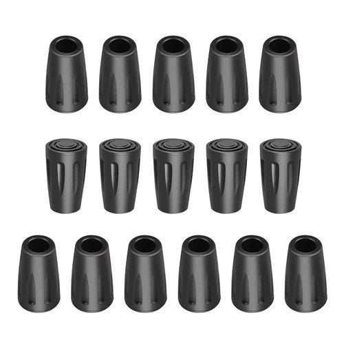 BornFeel Trekking Pole Replacement Tips 16 Pack Hiking Pole Rubber Tips Walking Stick Tips End Caps Protectors