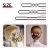 U Shaped Hair Pins for Buns, 100 PCS 2.8" Hair Pins for Women Hair Styling with Thick Hair