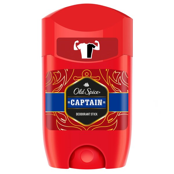 Old Spice Stick Deodorant Captain 50 ml / 1.7 Oz (Pack of 6)