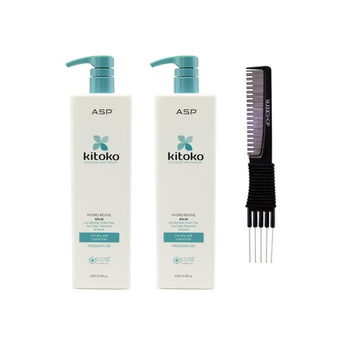 yper Asp Kitoko Hydro-Revive Balm (33.8 oz) with Teasing Comb Pack 2, 2.11 Pound (Pack of 1)