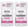 MONA BRANDS All Natural Deodorant For Women & Men | For Sensitive Skin | No Aluminum or Baking Soda | (2-Pack ROSE 1.76 Oz each)