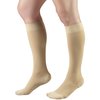 Truform Short Length 20-30 mmHg Compression Stockings for Men and Women, Reduced Length, Closed Toe, Beige, Medium
