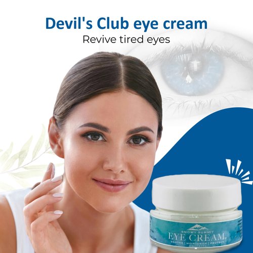 Snowy Summit Soothing Eye Cream with Alaskan Devil's Club Extract - Hydrating, Eye Cream - Gentle Under Eye Cream for Sensitive Skin - 0.50 oz Jar