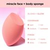 Real Techniques Miracle Face + Body Sponge, XL Makeup Blending Sponge For Whole Body, Ideal For Foundation, Body Makeup, & Self Tanner, Cruelty Free & Vegan, Latex Free, Packaging May Vary, 1 Count