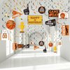 30 Pieces Basketball Party Hanging Swirls Decorations, Sports Theme Party Cutouts Hanging Foil Swirls Decorations for Teenagers Favor Birthday Party Supplies
