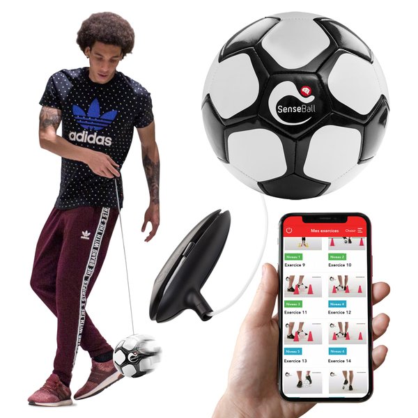 SenseBall Soccer Ball | Training Equipment for Kids | Improve Skills & Control with 50 Exercise Videos & Personal Soccer Coach App