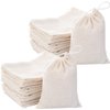 Tatuo 200 Pack Muslin Bags Burlap Bags Muslin Drawstring Bags Sachet Bag Multipurpose Drawstring Bags for Tea Jewelry Wedding Party Favors Storage