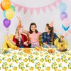4 Pack Lemon Tablecloth Lemons Summer Party Tablecover Rectangle Lemons Table Cover 51 x 86 " Yellow Lemons Disposable for Lemon Theme Birthday Party Wedding Shower Supplies Lemon Table Decorations