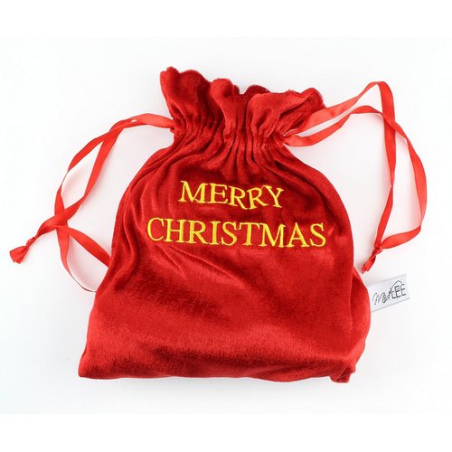 Midlee Santa's Gift Bag Dog Toy - 2.5"