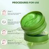 Aloe Vera Eye Mask- 60 PCS Aloe Vera Under Eye Patches-Under Eye Patches for Dark Circles,Eye Puffiness & Dark Circles Treatment,Reduces Wrinkles & Fine Lines,Improves & Firms Eye Skin
