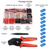 55 Sets Servo Plug Male Female Connector Crimp Pin Cable Kit with Crimping Tool Compatible JST SYP Futaba for Hitec Spektrum RC