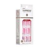KISS imPRESS No Glue Mani Press-On Nails, Design, Dream It Up', Light Pink, Short Size, Wider Squoval Shape, Includes 30 Nails, Prep Pad, Instructions Sheet, 1 Manicure Stick, 1 Mini File