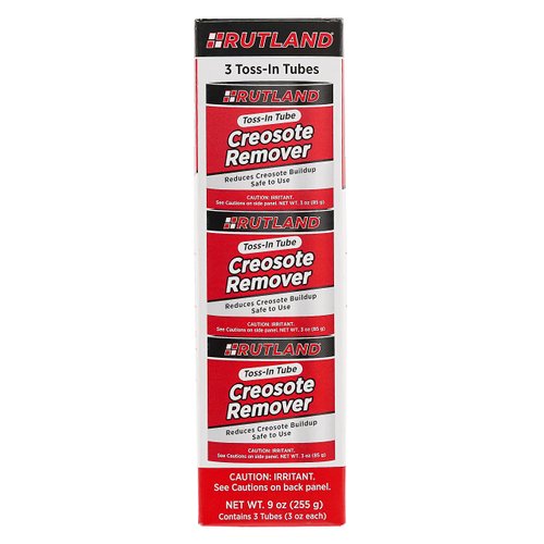 Rutland Products Creosote Remover, 3 oz. Toss-in Canister, Beige, 3 Count