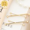 KANPRINCESS 2Pcs 2.4 inch Metal Hair Pins Set For Women Girls Valentines Styling Hairpins Decorative Hair Clips Accessories Bridal Fashion Bobby Pins For Ladies Wedding, Daily Wearing (Metal)