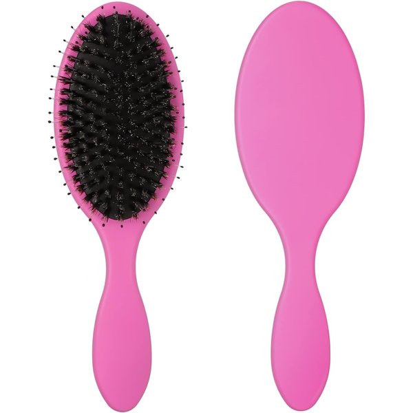 Extension Brush,Detangler Massage Hair Brush Professional Detangle Natural Bristle Cushion Nylon Brush Comb Soft Bristle Hairbrushes for Women