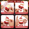 72 Pcs Christmas Ornament Crafts Make Your Own Gingerbread Man Ornament Kit DIY Christmas Cutouts with Gingerbread Cookies Man Crafts Stickers for Christmas Tree Home Classroom Holiday Party Supplies