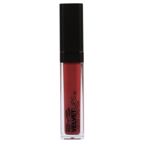 BYS Velvet Lips Liquid Lipstick Rosewood Burgundy Red