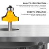 Yueqing Zhongji roundover Router bit 1/4 Shank Router bits 1/4 Shank 1/4-Inch Shank Roundover Edging Router Bit Set Corner Rounding Edge Forming Bit Set 1/2", 3/8", 5/16" ,1/4",3/16",1/8"Radius 6 Pack