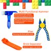 5-in-1 Motor Kit Compatible with Lego Technic：M Motor,Battery Box,2.4G Receiver,Remote Control， with Building Block Tool Kit：Brick Separator, Multi-Use Hammer, Block Pliers