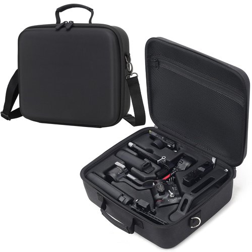PONYRC RS 4 Carrying Case, Waterproof Portable PU leather Storage Shoulder Bag Travel Case for DJI Ronin RS 4/ RS 4 Combo, 3-Axis Gimbal Lightweight Stabilizer and Accessories