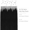 WENNALIFE I Tip Hair Extensions Human Hair, 50g 100s 14 Inch Jet Black Remy Itip Human Hair Extensions Invisible Itips Straight I Tips Fusion Extensions Real Human Hair