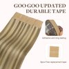GOO GOO Tape in Hair Extensions Human Hair, 16/22 Light Blonde Highlighted Golden Blonde, 24inch 50g 20pcs, Thick Ends Straight Seamless Tape in, Invisible Tape in Hair Extensions Human Hair