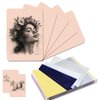 Tattoo Practice Skins with Transfer Paper, 15PCS Tattoo Fake Skin and Stencil Paper Kit Includes 5PCS Tattoo Practice Skin and 10PCS Tattoo Transfer Paper