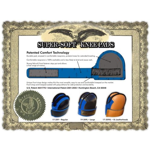 TROXELL USA - SuperSoft 109 Knee Pad (Med/Reg Size, Bagged in Pairs